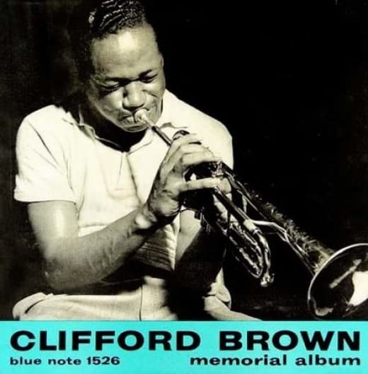 Clifford Brown "Memorial Album" Blue Note Records BLP 1526 LP Vinyl Record (1956) Album Cover Design Reid Miles Photo by Francis Wolff
