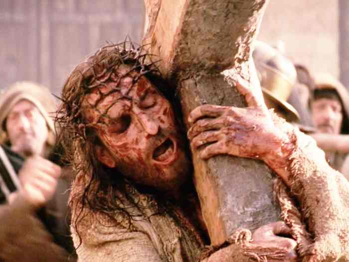 Scene from Mel Gibson's brilliant movie 'The Passion of the Christ" with Jim Caviezel as Jesus