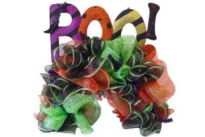 Boo! Mailbox Wreath