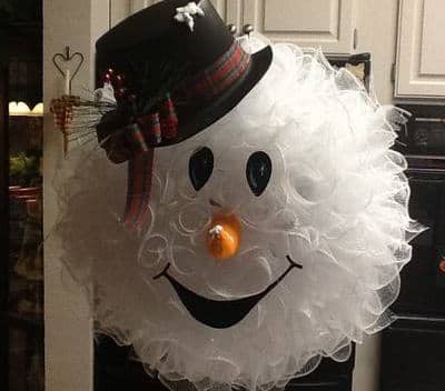 Snowman Wreath