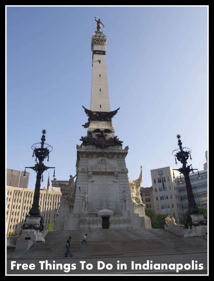 The Soldiers and Sailors Monument in Monument Circle, Indianapolis, IN.