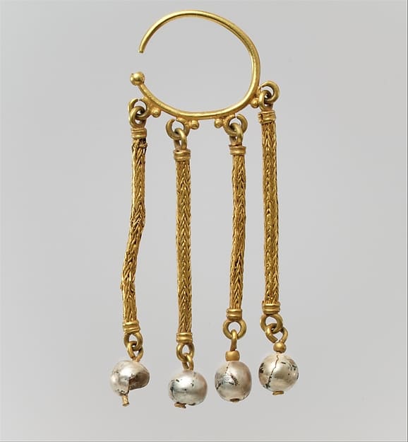 Date: Between 6th and 7th century Medium: Gold, pearls Location: The Met Fifth Avenue in Gallery 302
