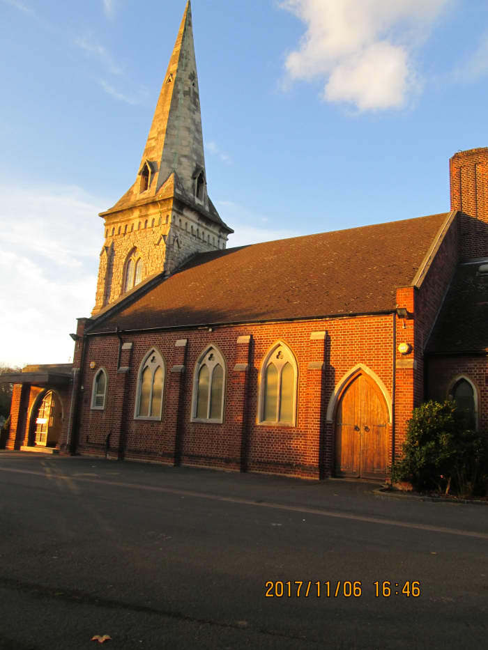 Cremations are dealt with in the chapel at the near end where the chimney is. The chapel tower is the only part of the original after bombing in WWII (the target being the railway a few hundred yards to the south)