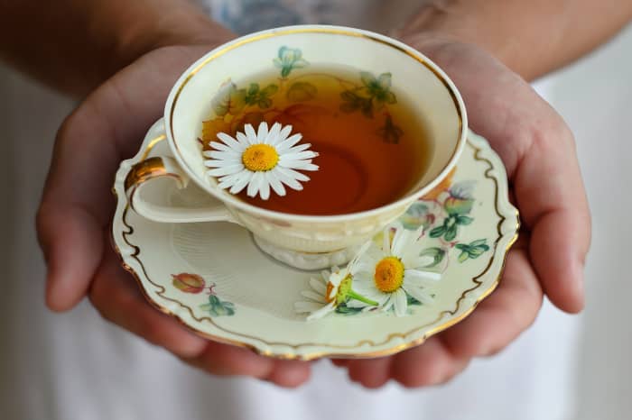 Chamomile tea benefits our overall health, too. It boosts our immune system and works wonders for our digestion.