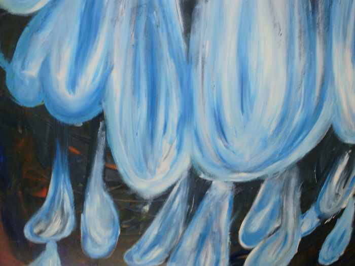 The original works of Francisco A. Salinas (Panchito Dionysus Rock Oil on Canvas)