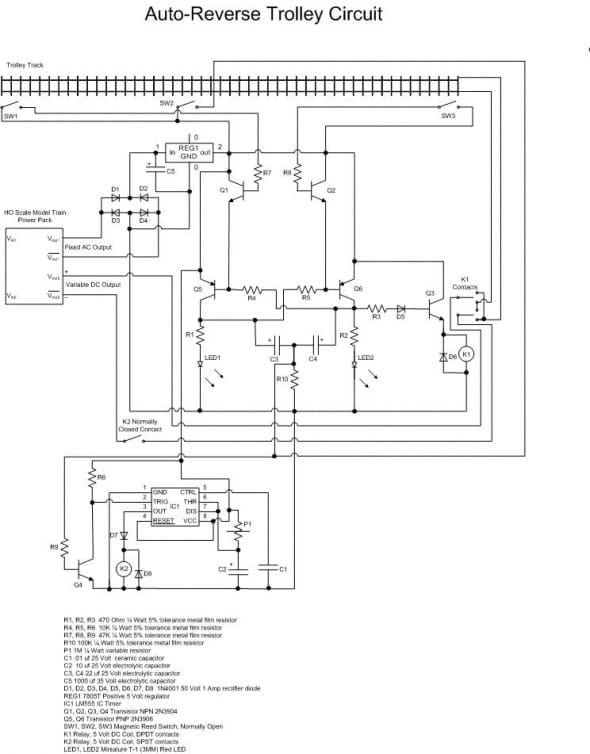How to Build an AutoReversing HO Trolley Circuit HobbyLark