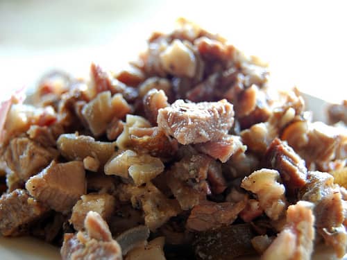 Kinilaw na Kambing - Scorched Goat Skin Marinated in Vinegar and Spices (Photo courtesy by ~MVI~ from Flickr.com)