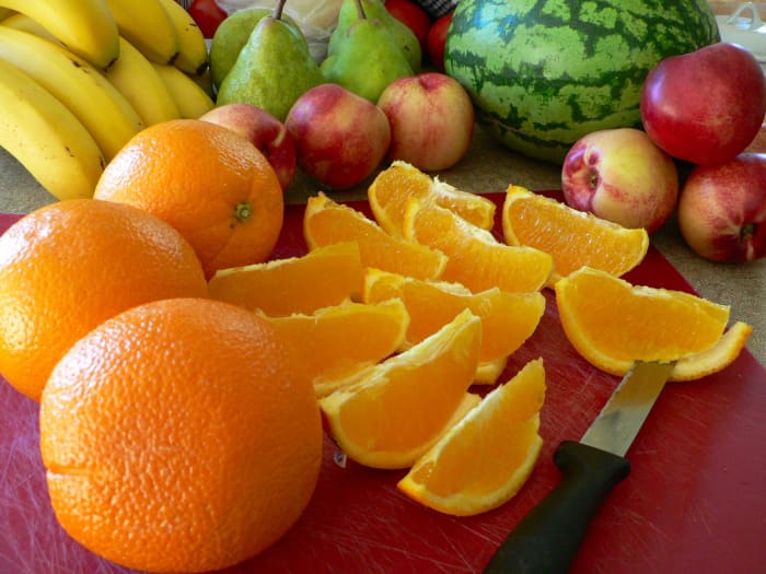 Citric fruits will act as hand cleansers.