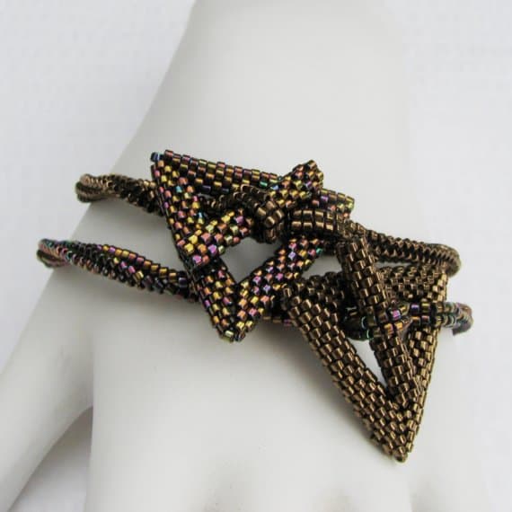 All different types of triangles make wonderful bracelet components.