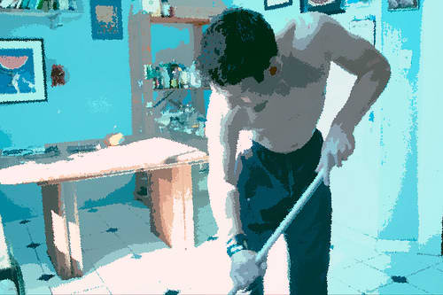 Lazy or hate to exercise but you enjoy housework? Then go ahead and mop the floor as mopping is great incidental exercise for health and fitness