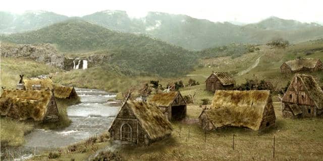 Shetland Viking settlement - they were exposed to the elements, blasted by winds off the Atlantic, although close to the Gulf Stream Drift