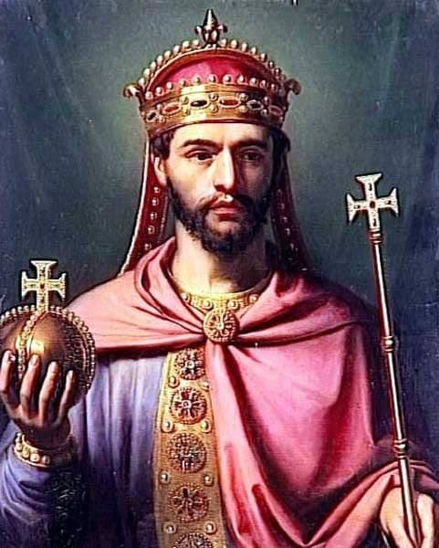 Louis 'the Pious', AD 778-840 - not quite the forerunner of a dynasty, but it was in his reign that Viking incursions began into Frankish territory