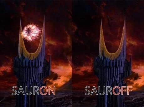 This parody of the Eye of Sauron in Peter Jackson's Lord of the Rings films has been floating around the web for several years.