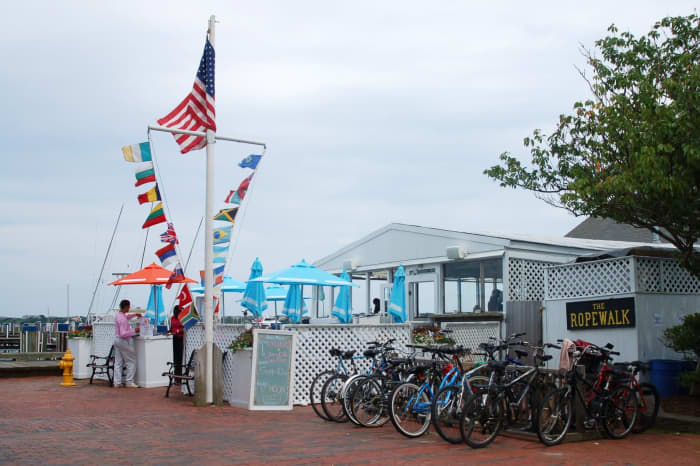The RopeWalk was the first place we dined. It is located right by the Nantucket Boat Basin.