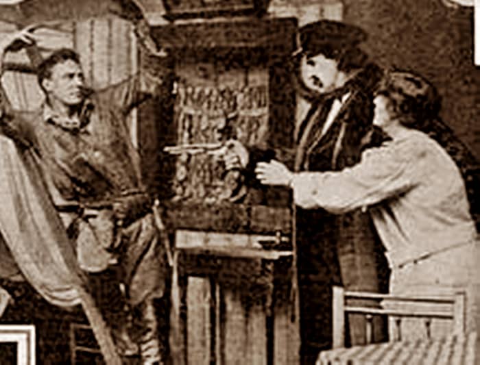 A silent film from the era of my granddad's childhood: Cecil B DeMille's "The Girl of the Golden West" (1915) which was an American Western movie.