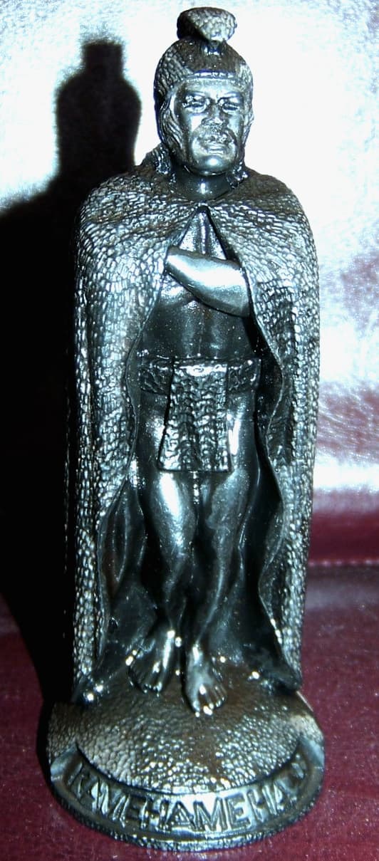 A very vintage and one of the early CoCo Joe Lava Rock Carving of King Kamehameha 1 of Hawaii. it is approximately 5 1/2" tall