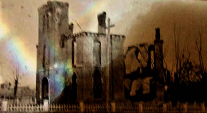 Captain Cross and his band of Confederate soldiers made a late night, sneak attack, and burned to the ground the once beloved Centerville Courthouse building to prevent its further use by the occupying Union army.