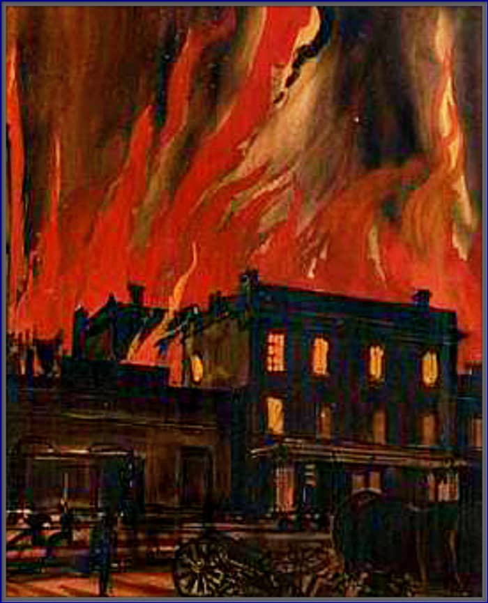 The burning of towns became the new norm as the Union advance into the center of the Confederacy. Sherman approved of this method as a way to break the spirit of the people of the South.