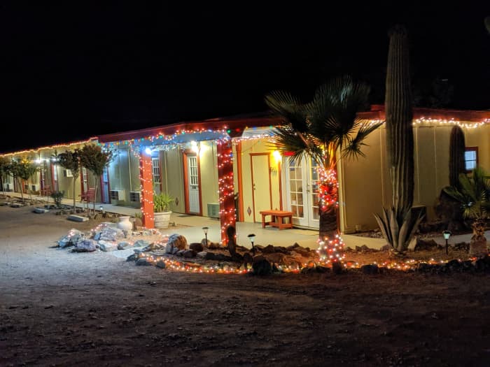 We stayed at the Marine Motel in Ajo. Odd name for an old motel in the Arizona desert. Was quaint but clean and comfortable