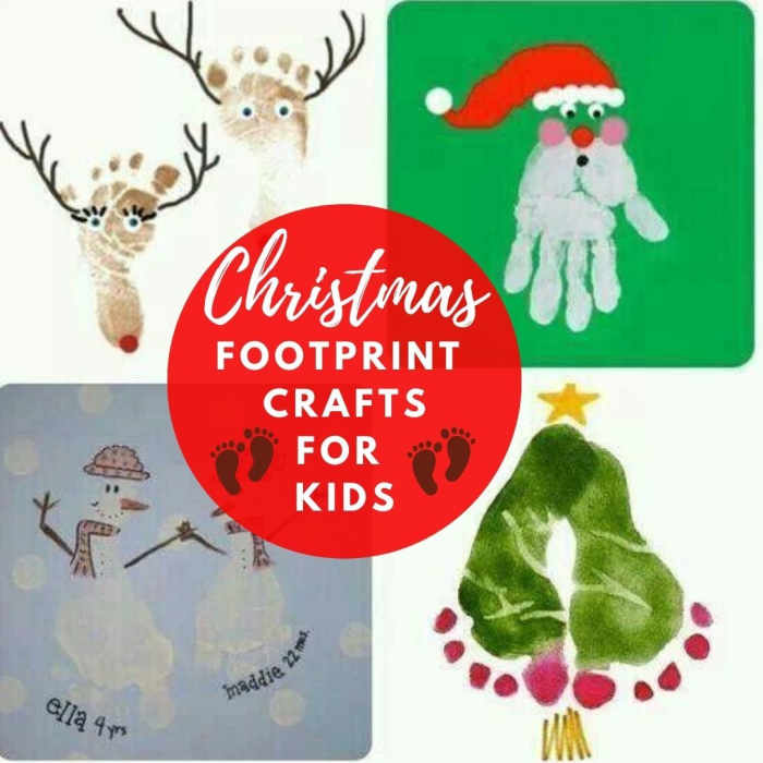 50+ DIY Christmas Footprint Crafts for Kids That are Too Stinkin Cute