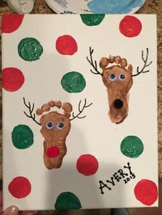 50+ DIY Christmas Footprint Crafts for Kids That are Too Stinkin Cute ...