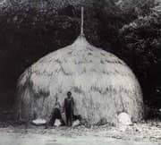 Meriam house of the Torres Strait Islands. Courtesy of Queensland Museum and Aboriginal Environments Research Centre.