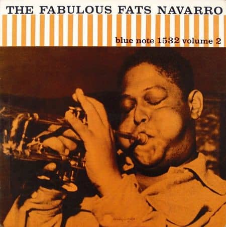 Fats Navarro "Fabulous Fats Navarro, vol. 2" Blue Note Records 1532 12" LP Vinyl Record (1956) Album Cover Design by Reid Miles, Photo by Francis Wolff