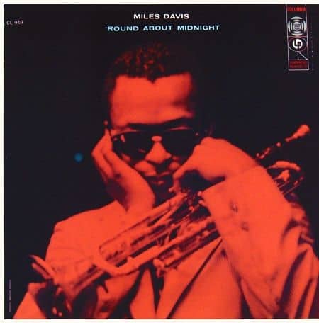 Miles Davis Round About Midnight Columbia Records CL 949 12" LP Vinyl Record (1957) Album Cover Photo by Marvin Koner