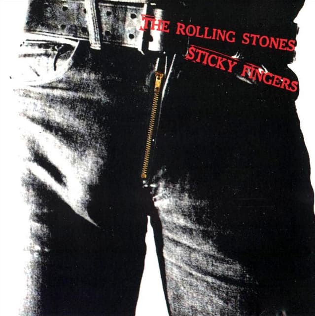 The Rolling Stones "Sticky Fingers" Rolling Stones Records COC 39105 12" LP Vinyl Record US Pressing (1971) Gatefold Album Cover Art & Design by Andy Warhol