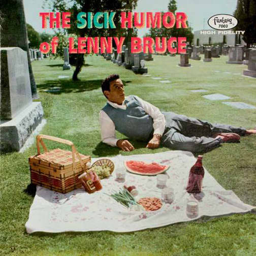 Lenny Bruce "The Sick Humor of Lenny Bruce" Fantasy Records 7003 12" LP Record, US Pressing (1958) Red Vinyl Record