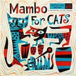 Various Artists "Mambo for Cats" RCA Victor Records 1063 LP Vinyl Record (1955) Album Cover Art & Design by Jim Flora