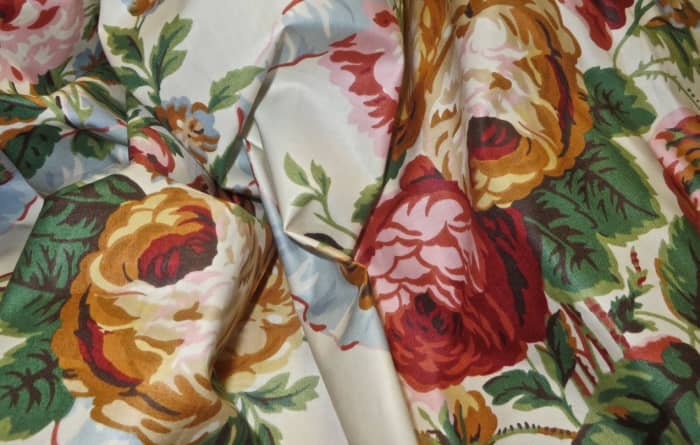 Classic English Chintz. Chintz is a historic fabric that has been popular in the U.S. since colonial times. It is naturally dust-resistant and available in a wide range of patterns and colors.