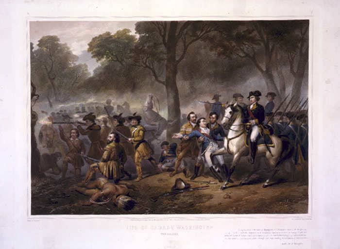 CREDIT: Rier, imp. Lemercier, Paris. "Life of George Washington--The soldier." 1854. Prints and Photographs Division, Library of Congress.