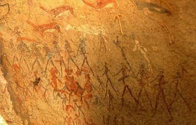The gradual representational shifts that occur across a wide landscape, do not tie in with our knowledge of San linguistic boundaries, which were often absolute. What we do find is that the recurring pictorial themes echo what is known of San cogniti