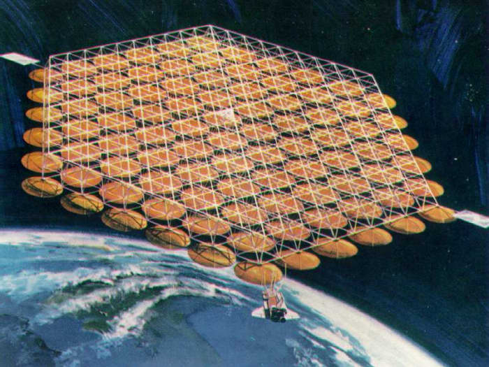 The Space Elevator and Solar Power Satllites(SPS) promises unlimited, clean energy from the sun beamed to earth-based antennas and channelled into earth's power grids. Still not cheap to launch into space