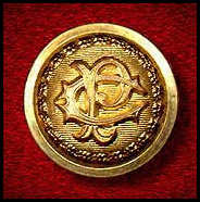 Central Pacific Railroad "High Dome" Gilt "Staff" Uniform Button, c1867 - The Cooper Collection of American Railroadiana" (the uploader's private collection.)