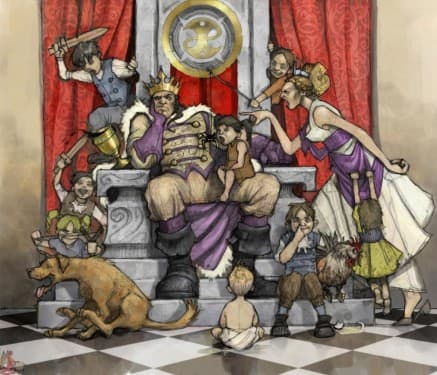 Ain't family life grand, your majesty?