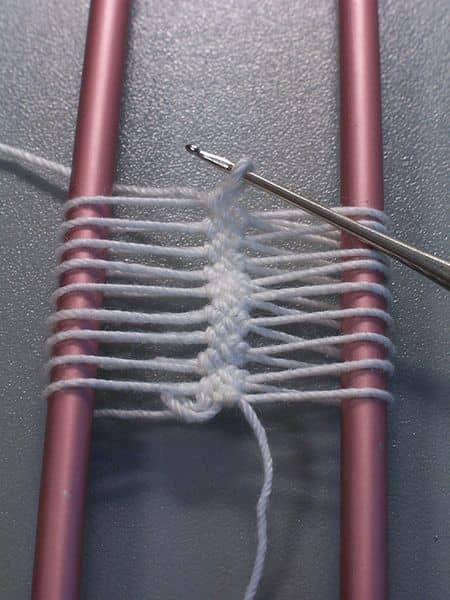 "Hairpin lace" by E.Zajdel - Own work. Licensed under Public domain via Wikimedia Commons - http://commons.wikimedia.org/wiki/File:Hairpin_lace.JPG#mediaviewer/File:Hairpin_lace.JPG