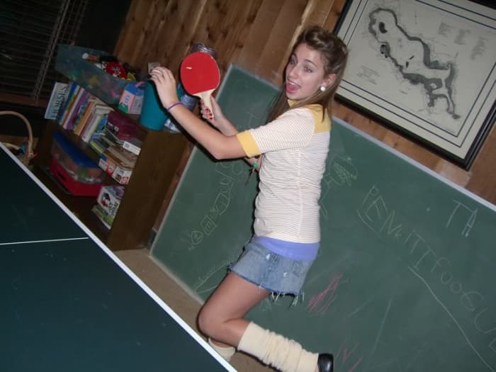 Cute and stylish - difference between men and women playing ping pong, photo By lovely12345_2007, source: Photobucket