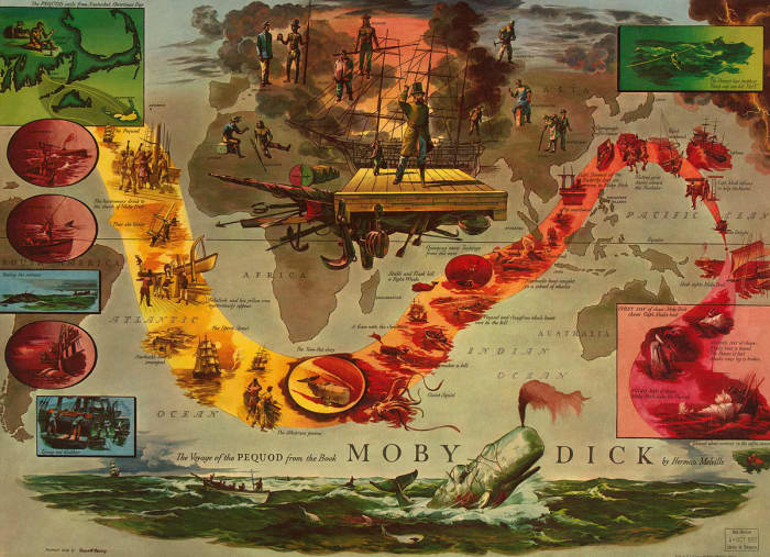 The Voyage of the Pequod from the book Moby Dick by Herman Melville.