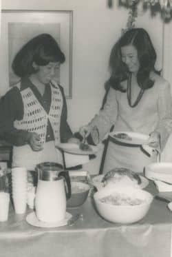 Part of a typical gathering in our home around 1969
