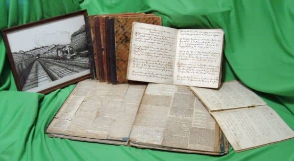 Victorian scrapbook of Newspaper Articles compiled by George Burgess (1829-1905), which includes five articles written by Fanny Fern