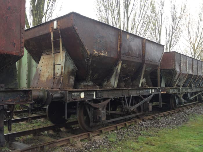 BR built 22 ton iron ore hopper - used across the system between mines and works, many were privately owned by the steel companies