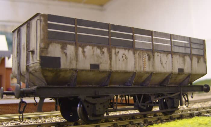 Kit built British Railways coke wagon shows attention to detail by the kit manufacturer and modeller