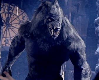 A "werewolf" in the popular movie Van Helsing. To me, the traits were more like a werewolf but the figure was that of a lycanthrope.