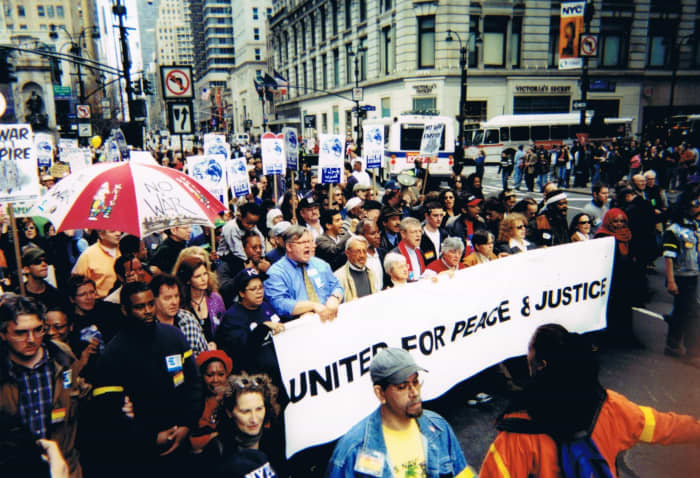 This is at the corner of West 34th Street and Broadway - where I stood for almost two hours to witness it.