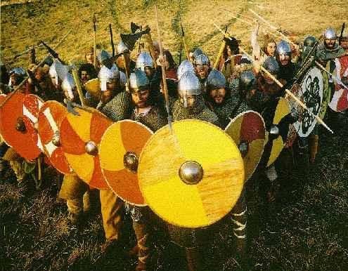 From the offensive: Saxon Wedge or Swine Array, an offensive formation adapted by Aelfred 'the Great' from the classic Greek phalanx