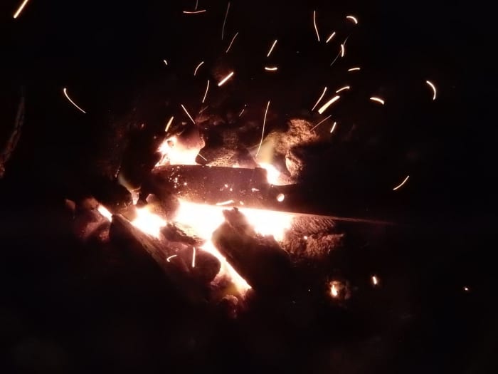 Blade in the forge - a new sword in the making, pattern-welded, gold-hilted maybe?