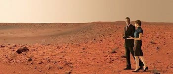 Fig. 5. People on Mars. :-) Gravitational acceleration on the planet is determined by its mass. It is expected that one who on the Earth jump 2.45 m, on Mars will jump 6.12 m.