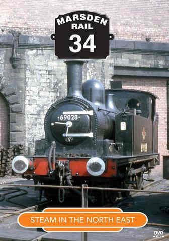 The cover of Marsden Rail (Cinerail productions) No.34 Steam In The North East available through Videoscene, below